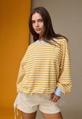 Striped relaxed fit pullover