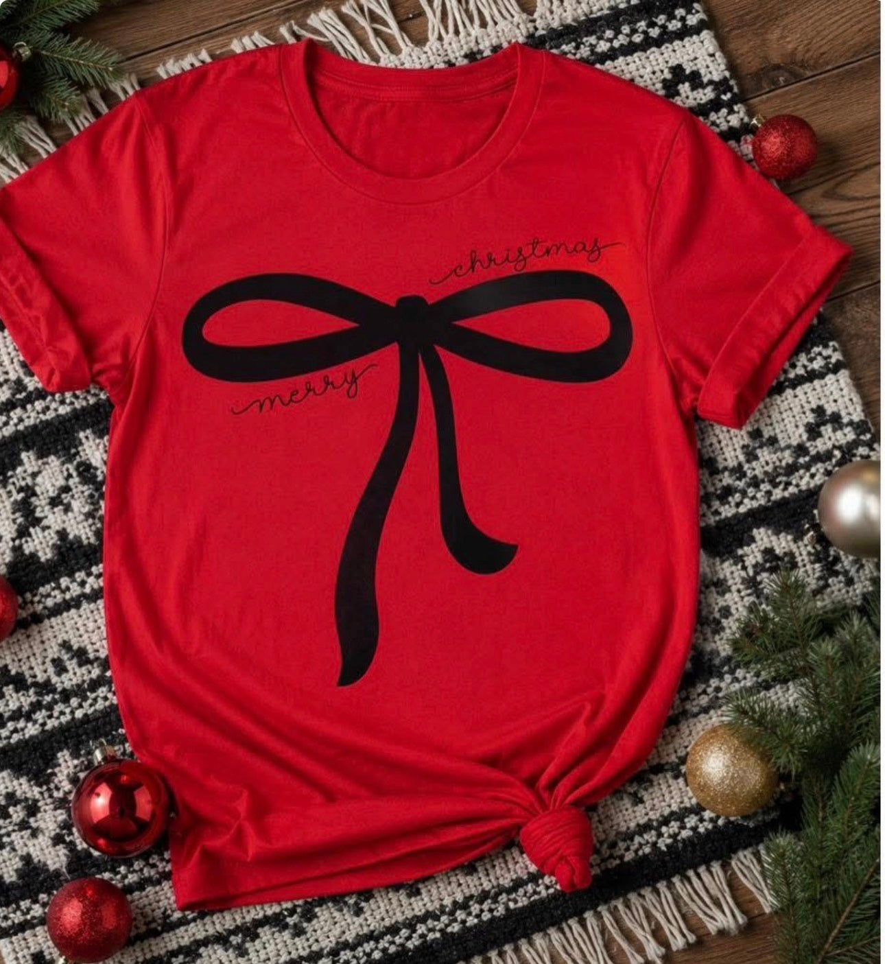 Merry black bow
