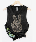Peace and love tank top
