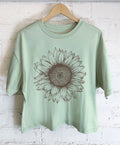 Dusty mint sunflower long crop