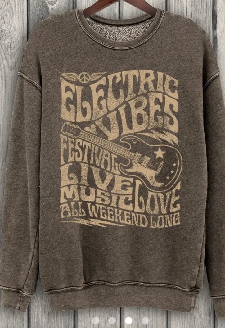 Electric vibes sweatshirt