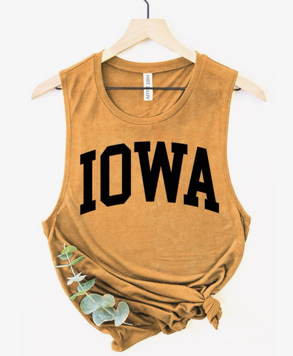 Iowa gold tank top