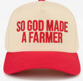 Red farmer hat