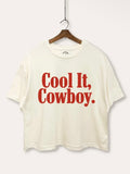 Cream “cool it cowboy”