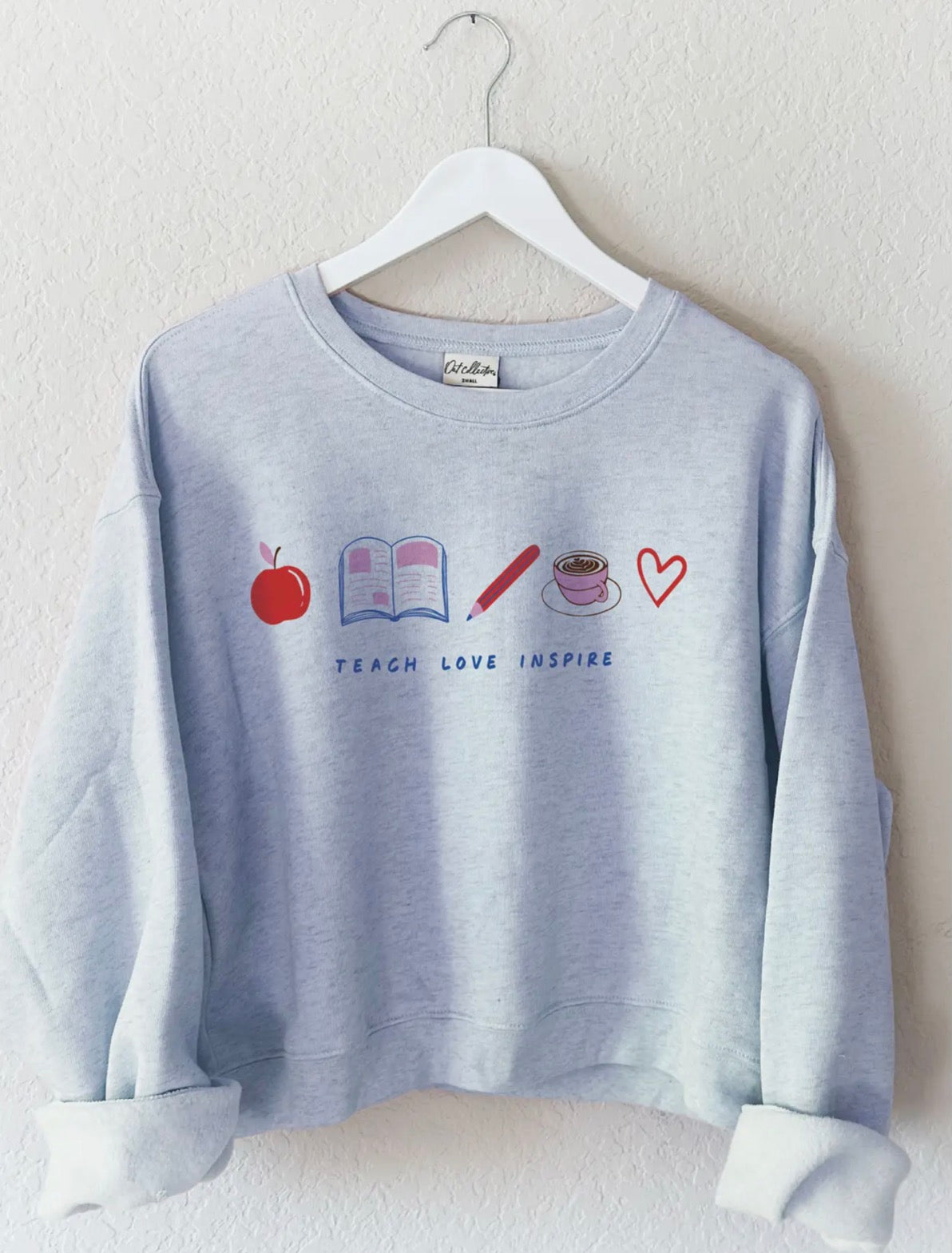 Teacher crop sweatshirt