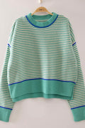 Sea foam contrast sweater