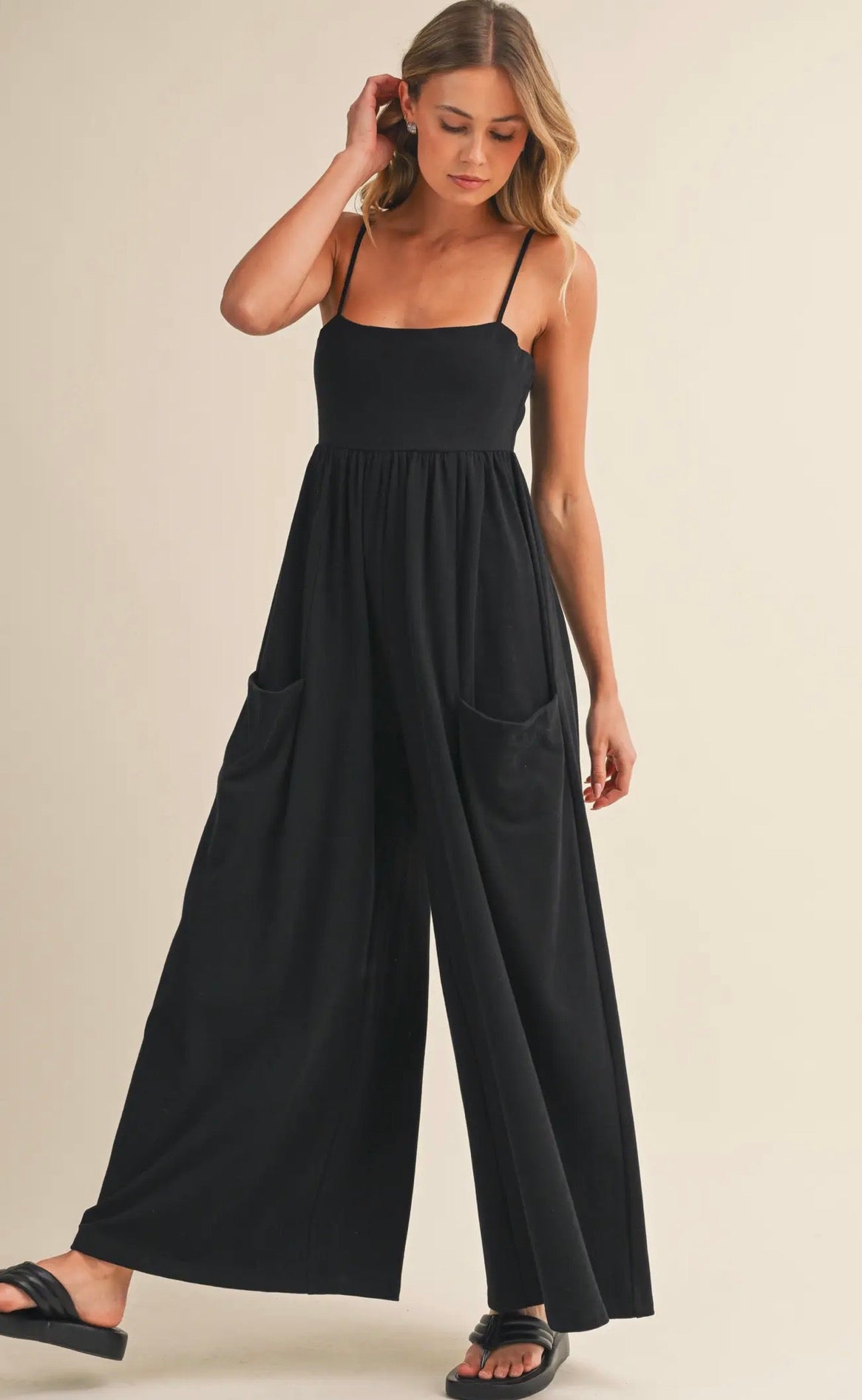 Strappy thick jumpsuit