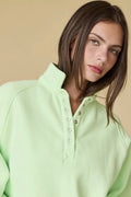 Green collar sweatshirt
