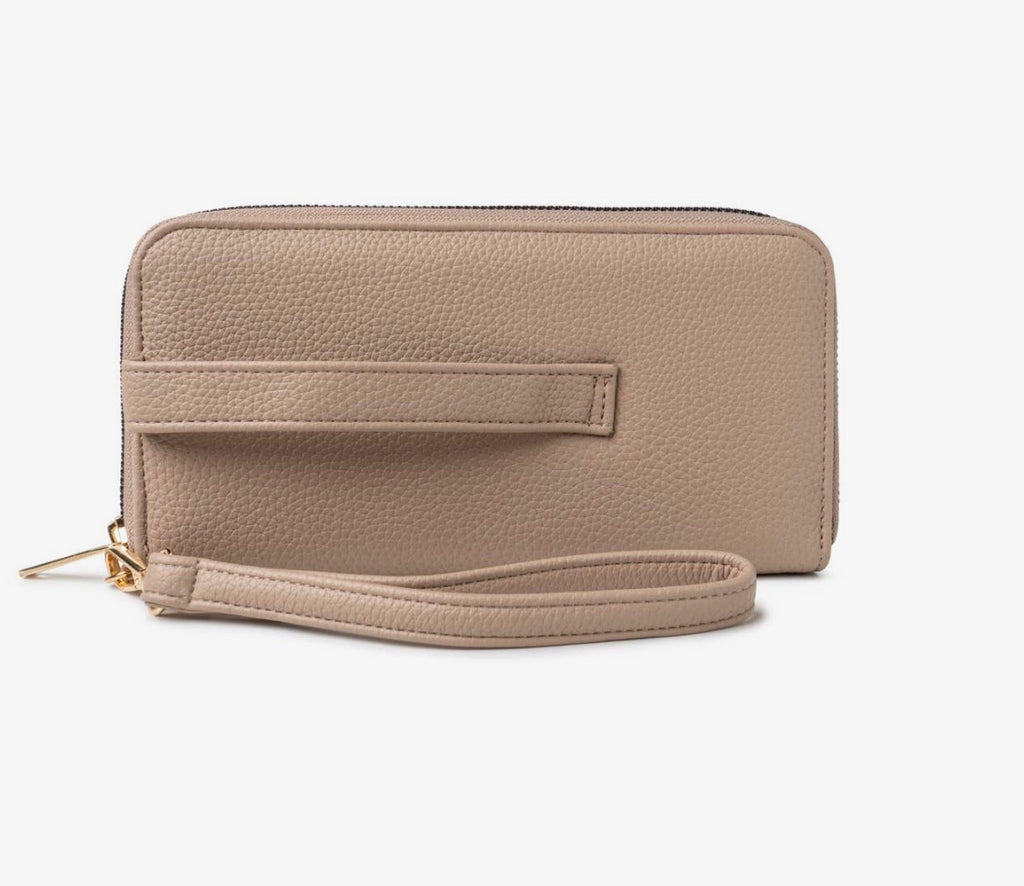 BLACK Kedzi zip around clutch wallet