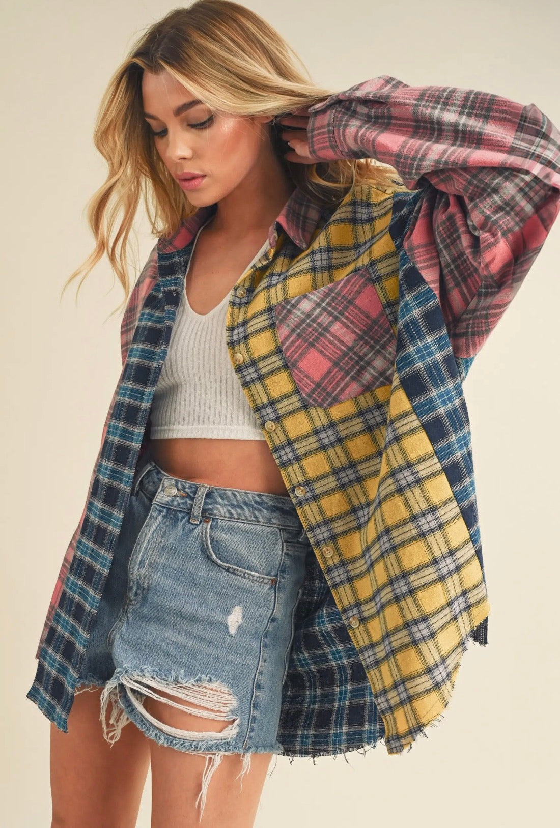 Multicolor flannel