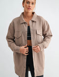 Taupe shacket