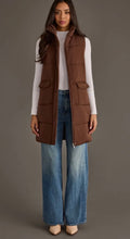 Brown long vest