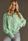 Mint quarter zip