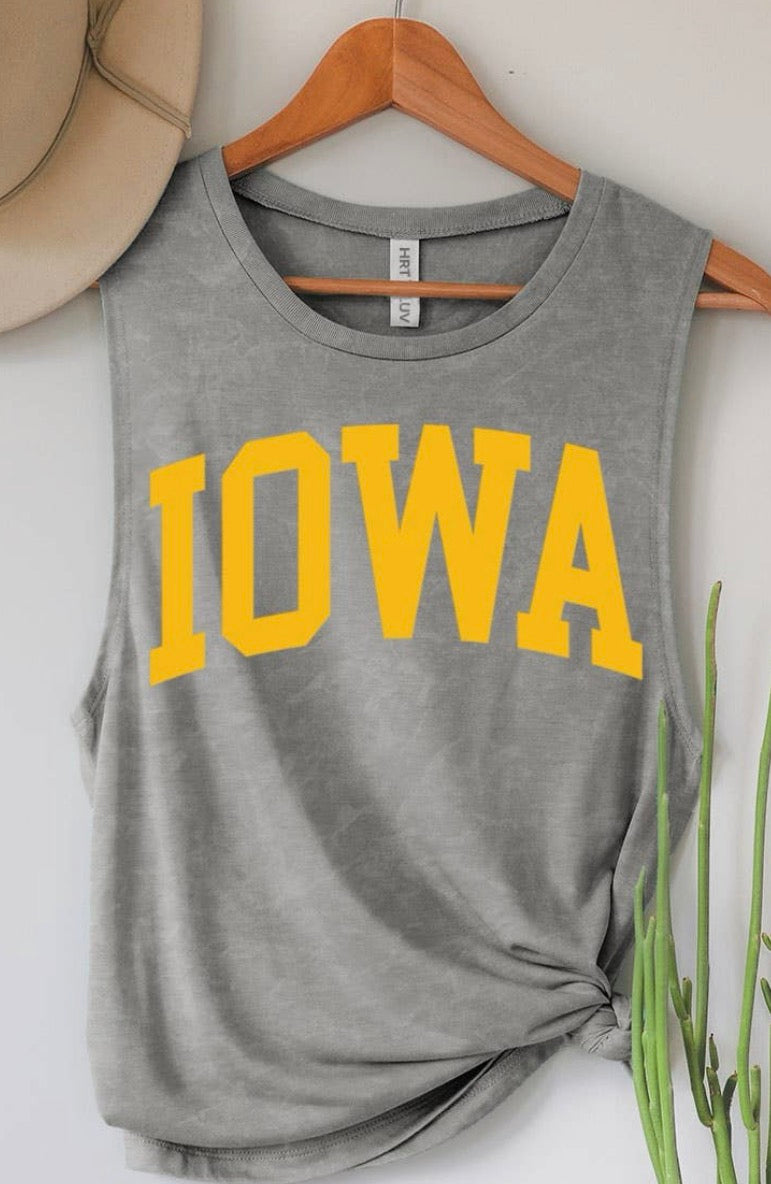 Iowa grey tank top