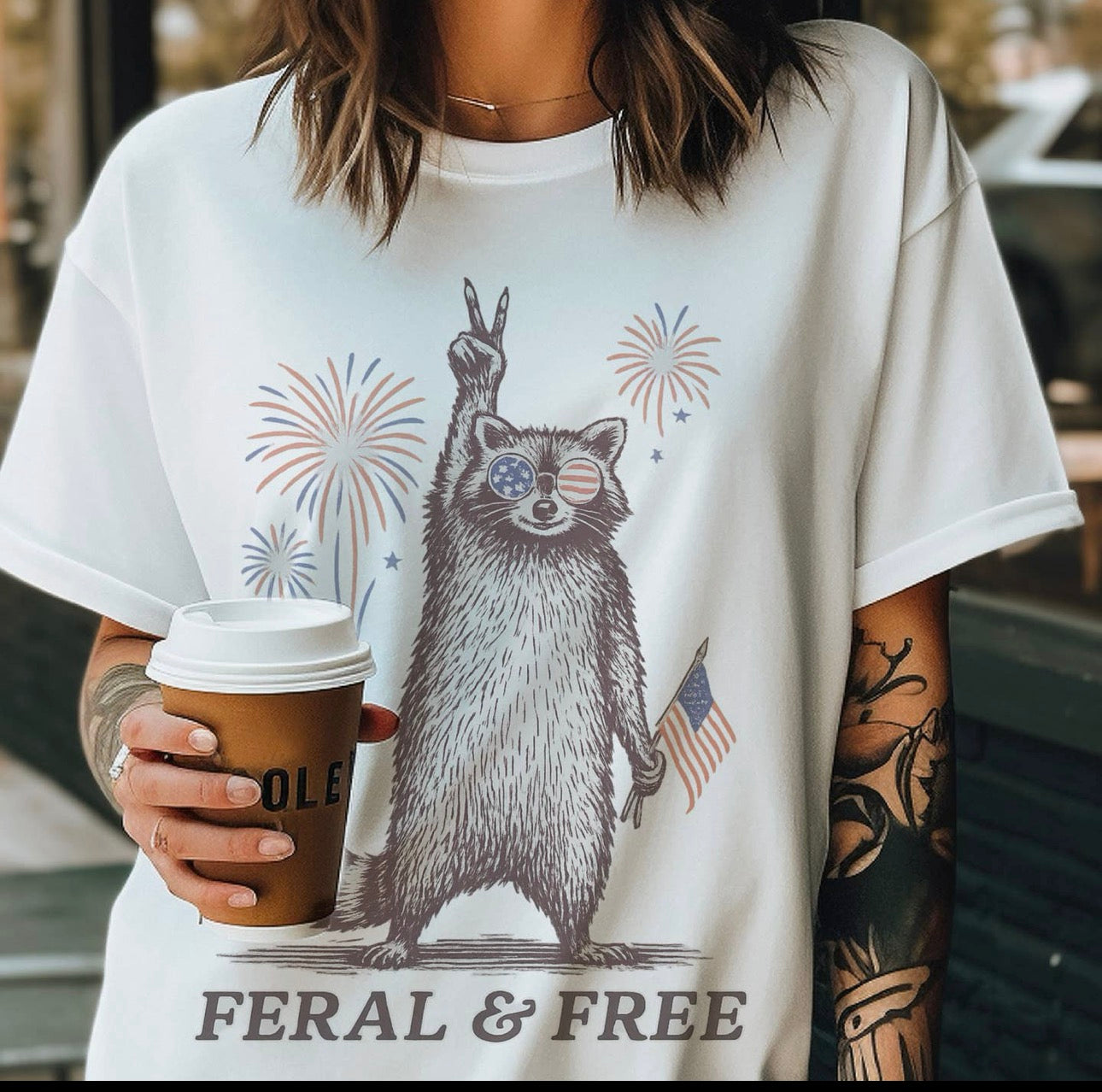 Sale! Feral & free tee