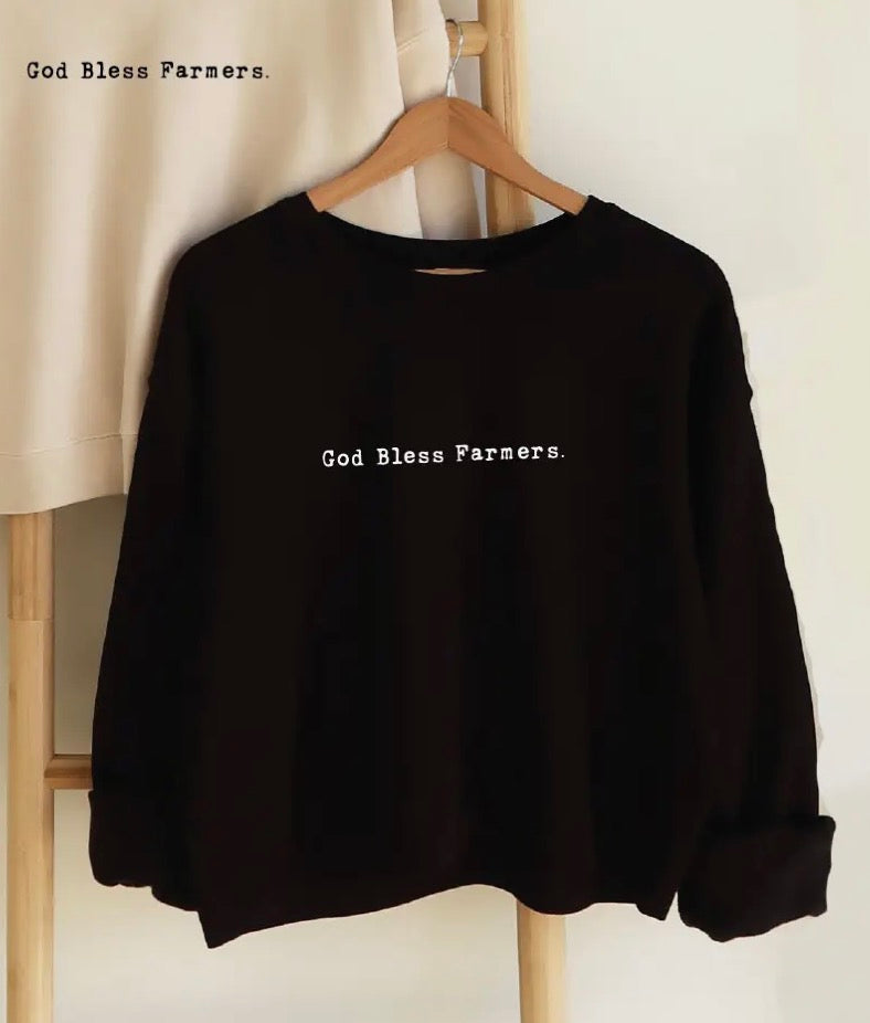 God bless farmers sweatshirt