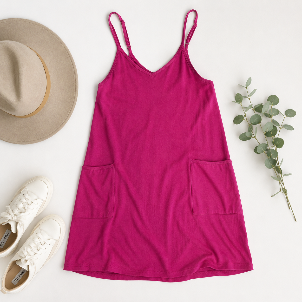 Pink romper dress