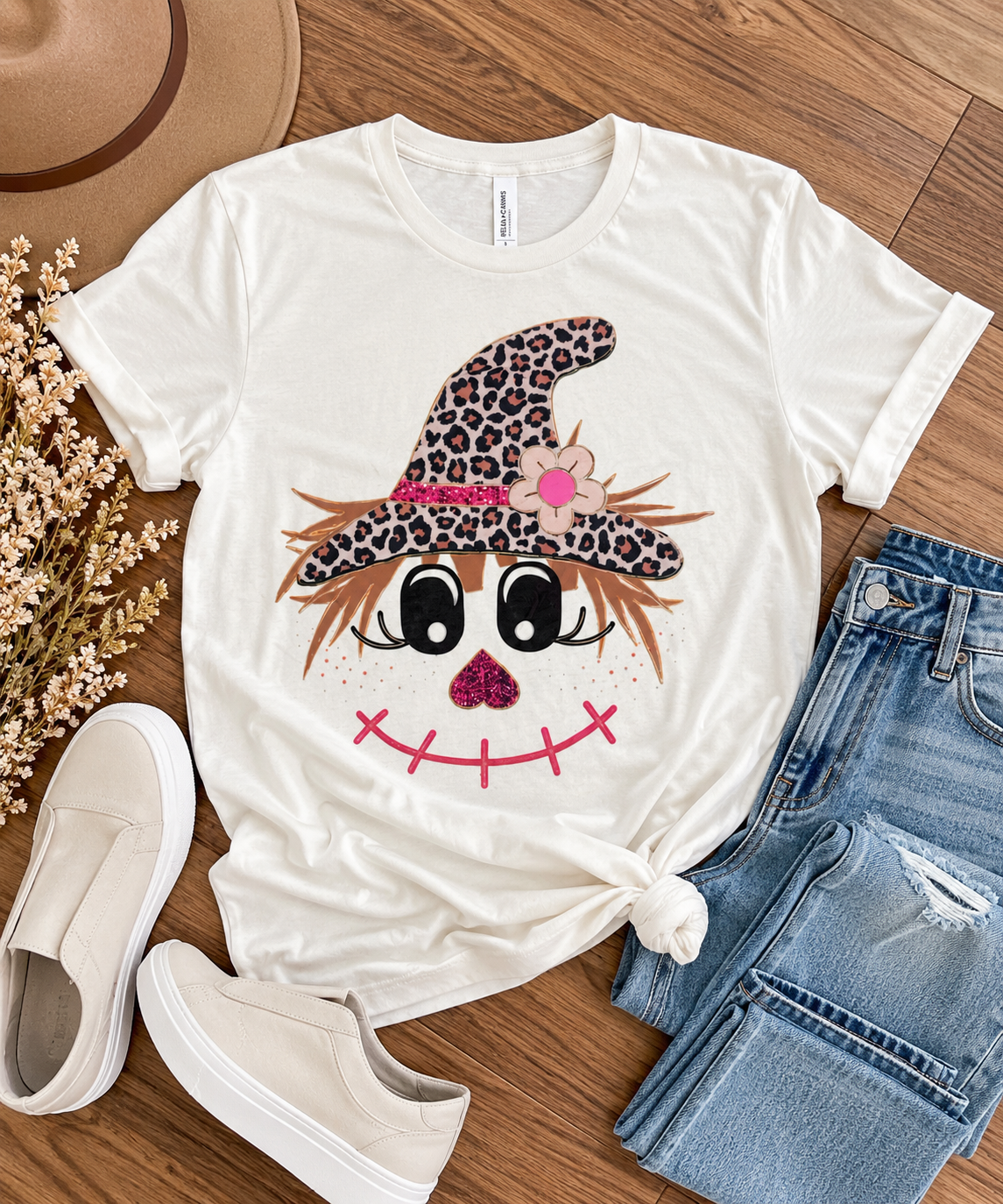 Leopard scarecrow